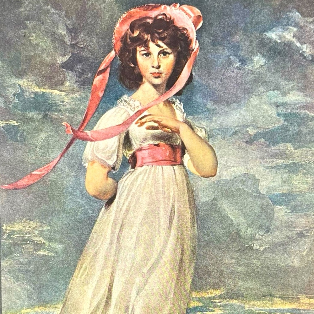 Sir Thomas Lawrence PRA FRS Pinkie Original Vintage Art Print 1930’s USA Printed